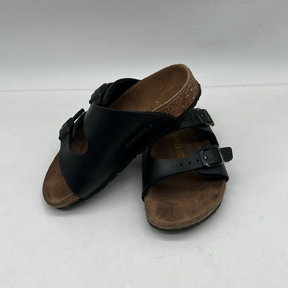 Birkenstock Arizona Sandal Black Birko-Flor Birkibuc KID/CHILD SZ EU 26 US C8 - Picture 2 of 8
